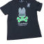 playera estapado bunny negra